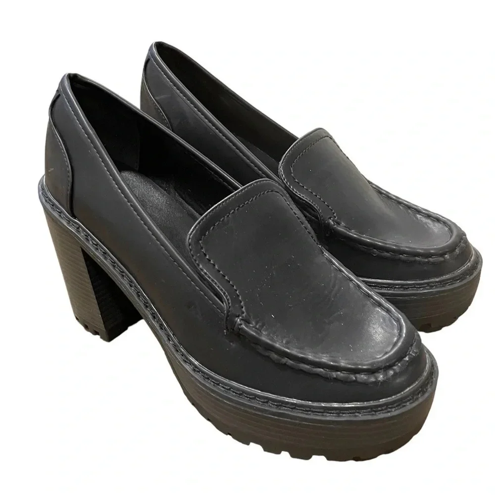 New York & Co Y2K Chunky Platform Loafers